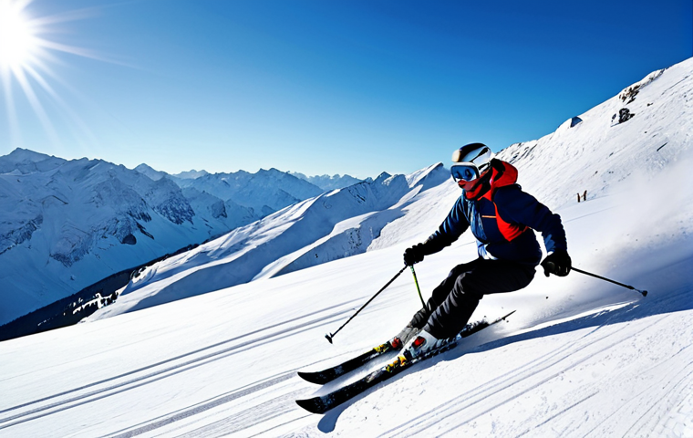 스키 강사의 실기 연습 비법 - Here are three detailed image prompts based on the provided text, focusing on different aspects of s...