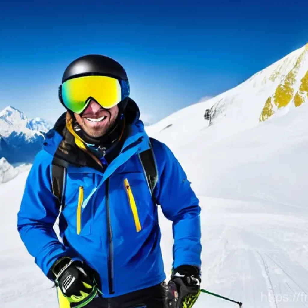 스키 강사의 국제 취업 기회 - **"The Global Ski Instructor's Dream Journey"**: An inspiring, wide-angle shot featuring a highly sk...