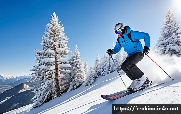스키 강사의 실기 연습 팁 - A professional ski instructor demonstrating dynamic balance techniques on varied snow surfaces inclu...