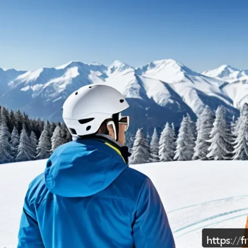 스키 강사의 가르침으로 얻는 보람 - A friendly ski instructor attentively listening and observing a diverse group of beginner skiers on ...